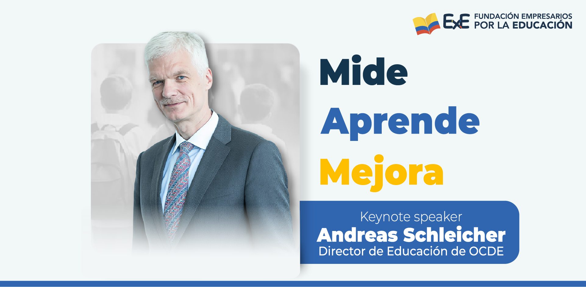 Andreas Schleicher, creador de las pruebas PISA, llega a Bogotá para impulsar el debate sobre calidad educativa basada en evidencia